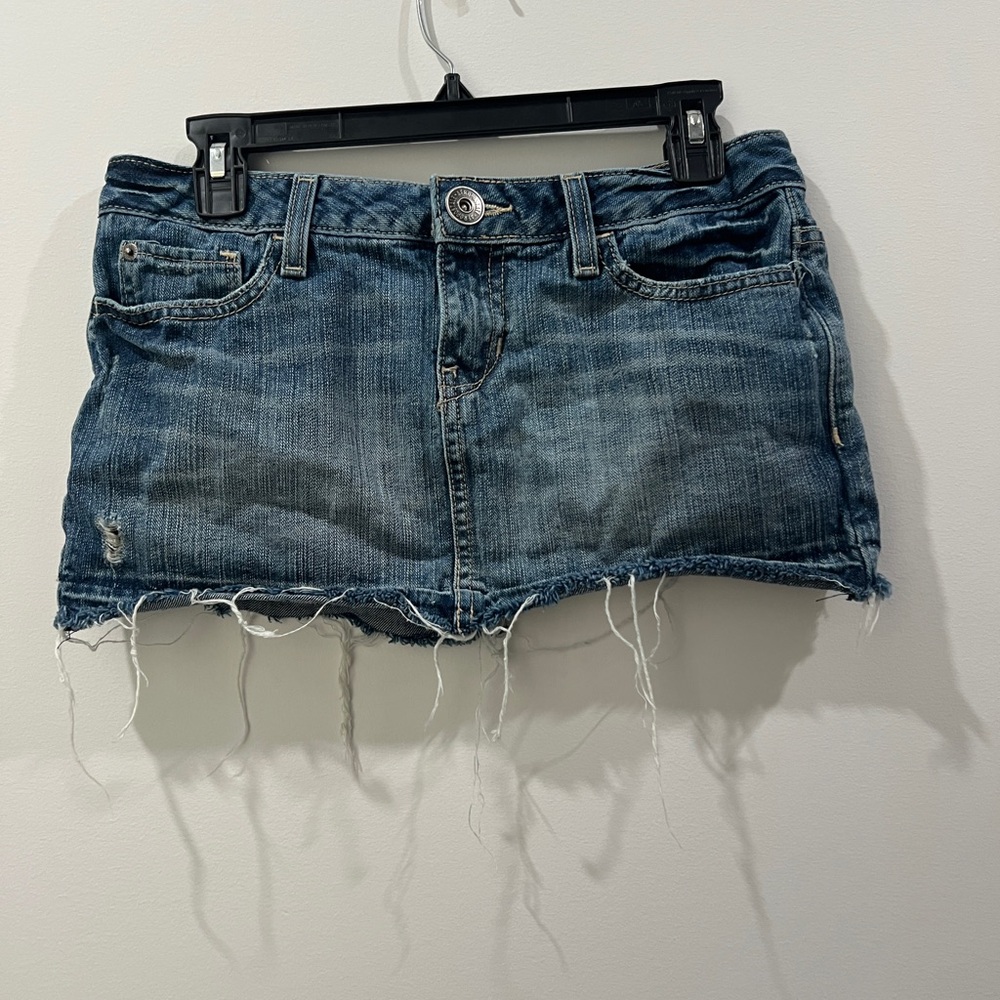 Aeropostale Blue Casual Mini Skirt